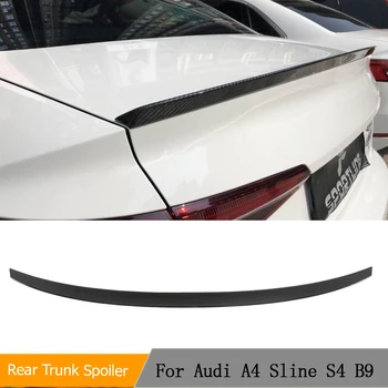 Задний Спойлер Багажника, Выступ Крыла для Audi A4 Sline S4 B9 2017-2023, Задний Спойлер Из настоящего Углеродного Волокна, Крыло багажника
