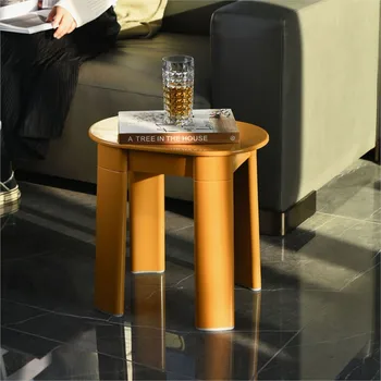 Маленький круглый табурет в домашнем стиле Ins, легкие стулья для гостиной, пластиковый обеденный стул, современный минималистичный Туалетный маленький табурет
