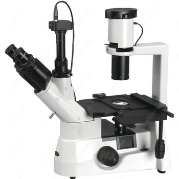 План Оптического биологического перевернутого микроскопа-AmScope Поставляет 40x-800x План Оптического биологического перевернутого микроскопа + 9-мегапиксельная камера