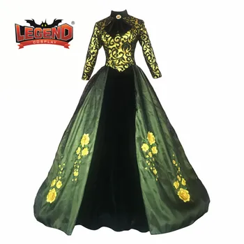платье принцессы-мачехи для взрослых, зеленое платье принцессы Леди Тремейн, костюм для косплея, сшитый на заказ