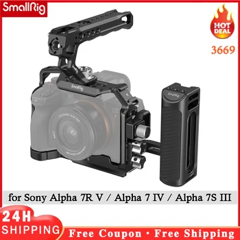 Полная Зеркальная камера SmallRig для Sony Alpha 7R V/Alpha 7 IV/Alpha 7S III Расширенный комплект для камеры L-Образный кронштейн Верхняя ручка Боковая ручка 3669