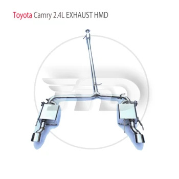 Производительность выхлопной системы HMD из нержавеющей стали Catback подходит для автомобильного клапана Toyota Camry 2.4L Глушитель