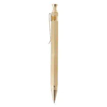 Прочная шестигранная металлическая деловая шариковая ручка с наконечником 0,5 мм, офисные школьные принадлежности