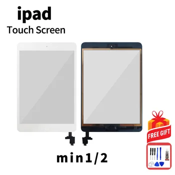 Сенсорный экран Для iPad Mini 1 Mini 2 A1432 A1454 A1489 A1490 Сенсорный экран IC Кабель Дисплей ЖК Внешний Дигитайзер Панель Замена