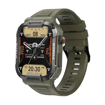 Смарт-часы MK66 с защитой от трения, 1,85-дюймовый Bluetooth-звонок Высокой четкости с большим экраном, Многофункциональные часы для работы на открытом воздухе с Gloryfit